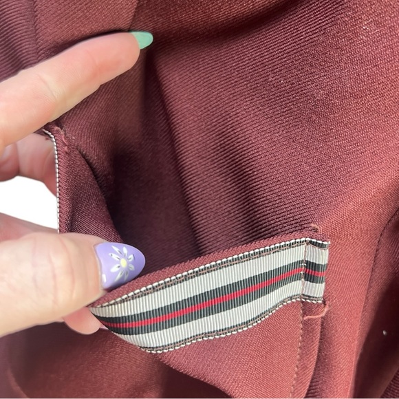 VTG 70's Burgundy Brown Watts Doin Blazer & matching Vest VTG Sz 7/8 - Picture 10 of 16